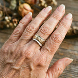 Anillo Vintage Fino en Oro y Plata