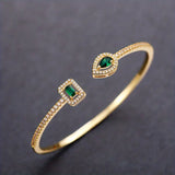 Brazalete Claudia de Esmeralda