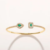 Brazalete Claudia de Esmeralda
