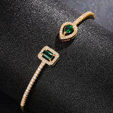 Brazalete Claudia de Esmeralda