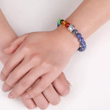 Pulsera Conmemorativa Puente Celestial – Regalo con 7 Perlas de Chakra por la Pérdida de una Mascota