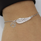 Pulsera Monumento de Plata con Cabello de Ángel y Huella | Hecho a Mano