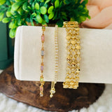 Brazalete "Isabella" con piedras de colores