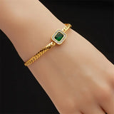 Pulsera Joanna Verde con Esmeralda