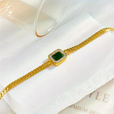 Pulsera Joanna Verde con Esmeralda