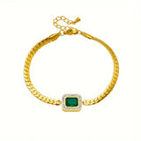 Pulsera Joanna Verde con Esmeralda