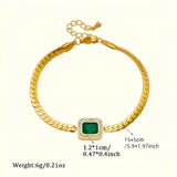 Pulsera Joanna Verde con Esmeralda
