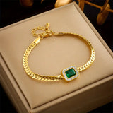 Pulsera Joanna Verde con Esmeralda