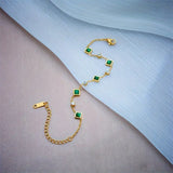 Pulsera Karolina con Esmeralda
