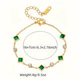 Pulsera Karolina con Esmeralda