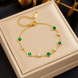 Pulsera Karolina con Esmeralda