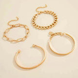 Conjunto de Pulseras Armonía Dorada