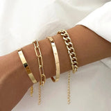 Conjunto de Pulseras Armonía Dorada