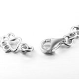 Pulsera con Patas de Perro Colgantes y Huesos de Plata Pura, Edición Limitada