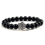Brazalete con cuentas en forma de pata – Diseño de piedra natural