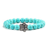 Brazalete con cuentas en forma de pata – Diseño de piedra natural