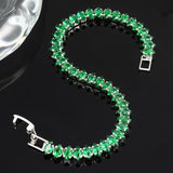 Pulsera con piedras de esmeralda