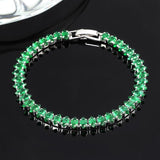 Pulsera con piedras de esmeralda