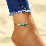 Brazalete con estrellas, conchas y piedras naturales