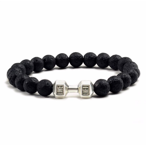 Pulsera de aromaterapia con piedras de lava