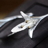 Pendientes de flores en plata