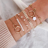 Conjunto de Pulseras Bohème en Color Dorado