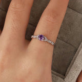 Anillo Brigitte con Amatista