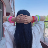 Pulsera Cuadrada Colorida de Acrílico