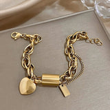 Pulsera de oro gruesa