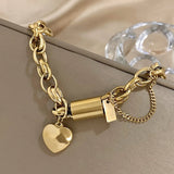 Pulsera gruesa en oro