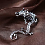 Pendientes de dragón de plata