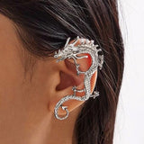 Pendientes de dragón de plata