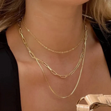 Collar de tres capas de acero inoxidable