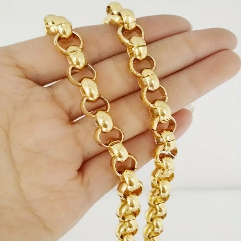 Elegante Collar Hecho a Mano de Acero Inoxidable