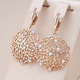 Pendientes elegantes con barras redondas y circonitas
