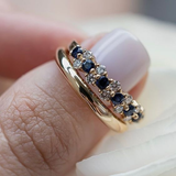 Anillo Retro Elegante con Circonita