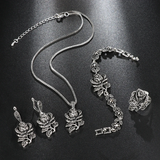 Elegantes Set en Plata con Circonitas