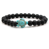 Pulseras exclusivas con piedras naturales en forma de tortuga