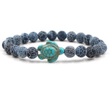 Pulseras exclusivas con piedras naturales en forma de tortuga