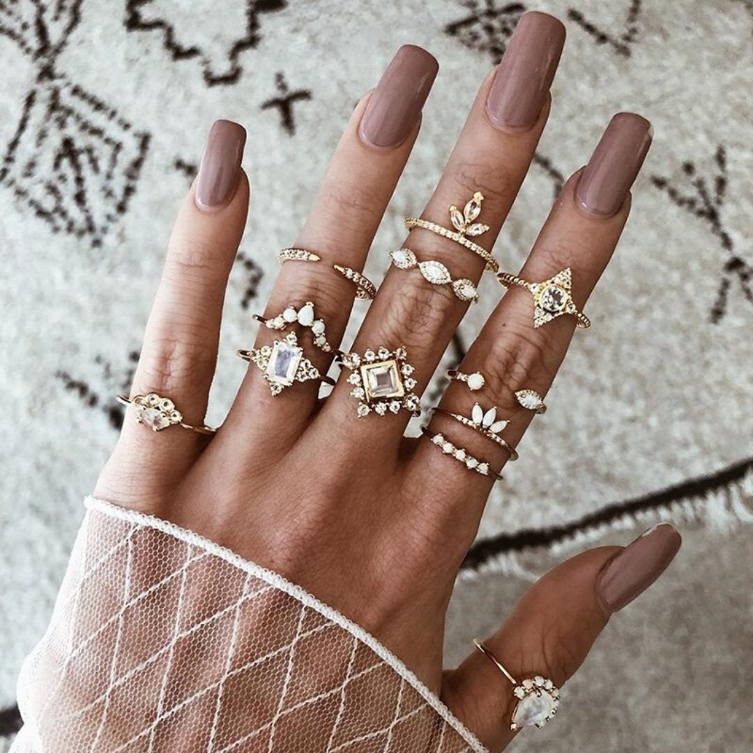 Conjunto Premium Exclusivo con 8 a 12 Anillos