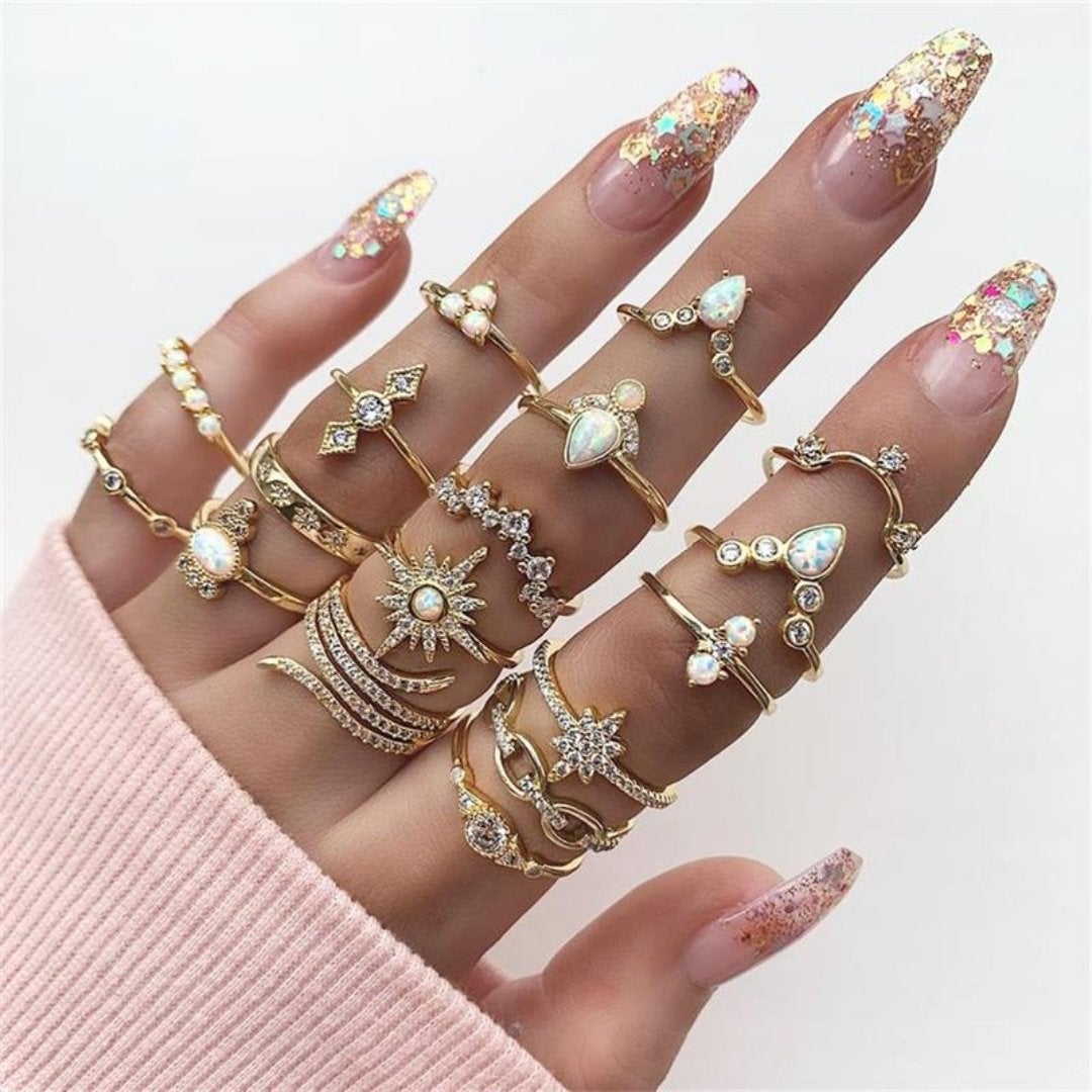 Conjunto Premium Exclusivo con 8 a 12 Anillos