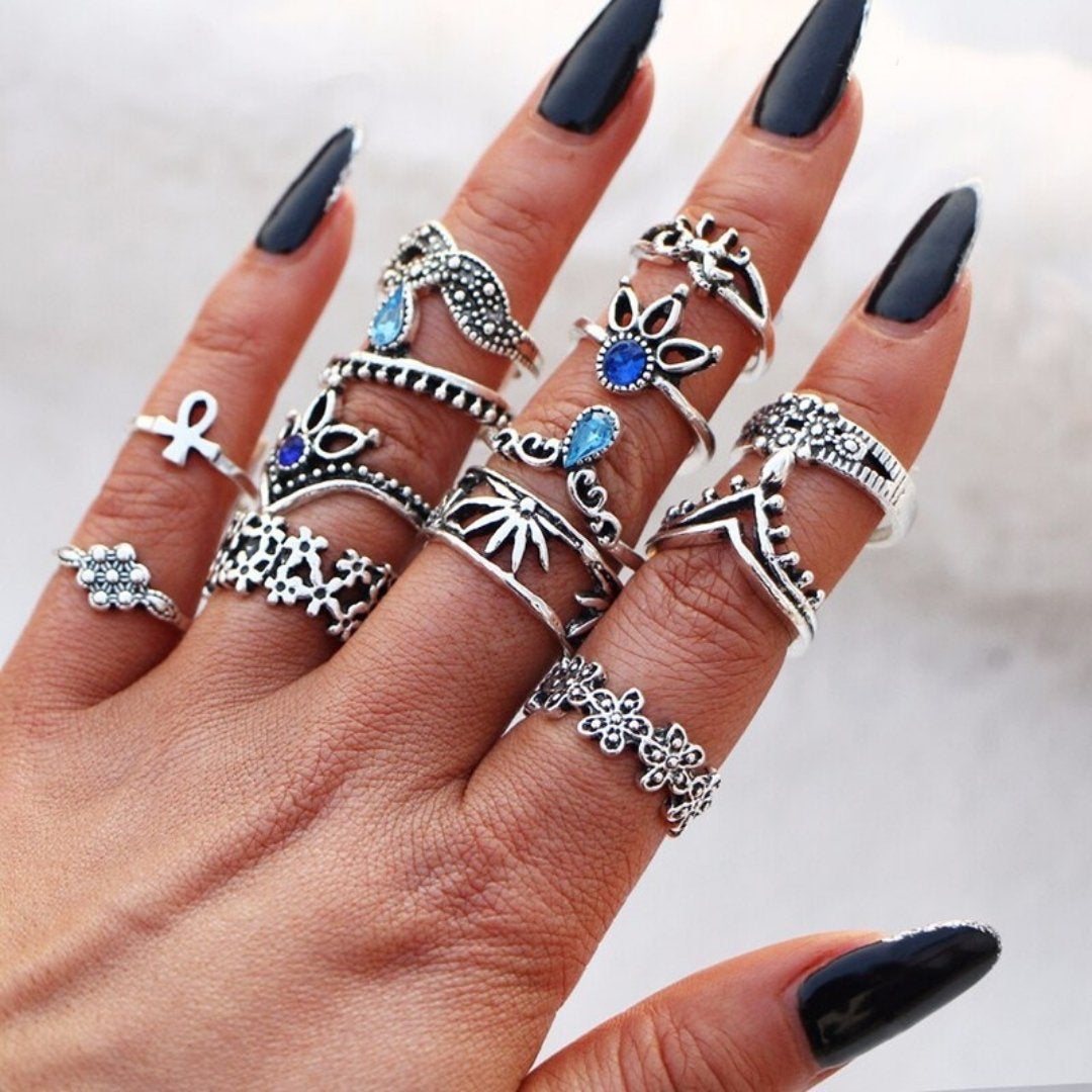 Conjunto Premium Exclusivo con 8 a 12 Anillos