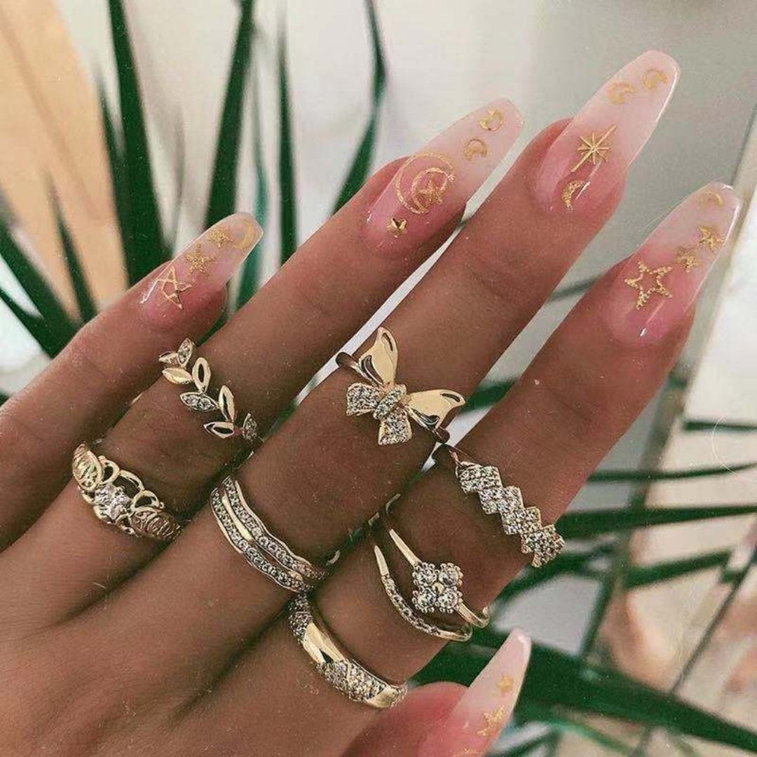 Conjunto Premium Exclusivo con 8 a 12 Anillos