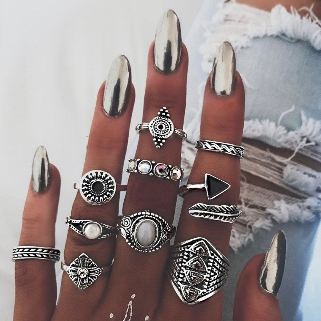 Conjunto Premium Exclusivo con 8 a 12 Anillos