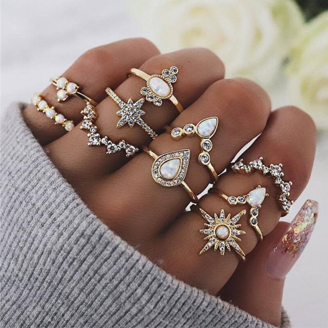 Conjunto Premium Exclusivo con 8 a 12 Anillos