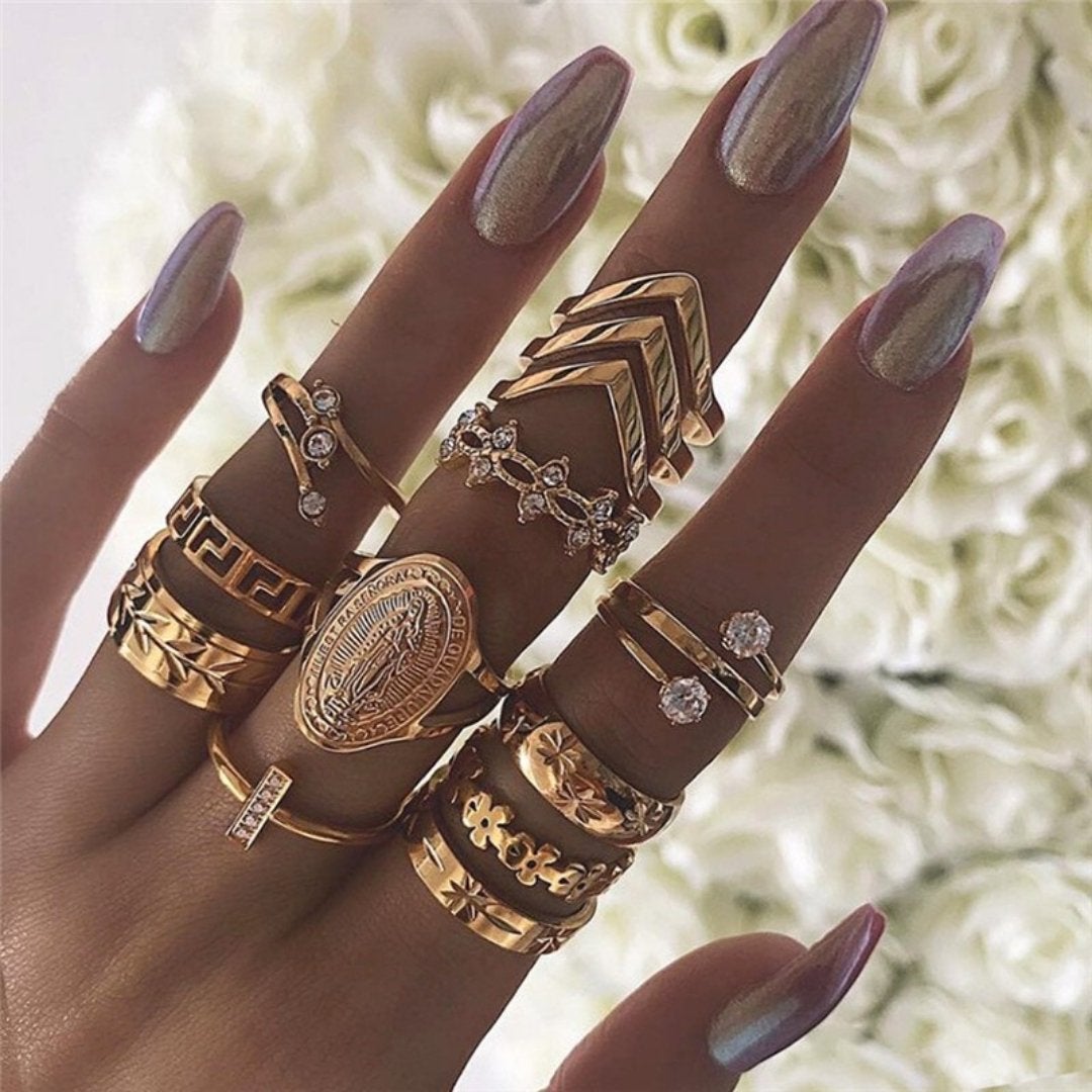 Conjunto Premium Exclusivo con 8 a 12 Anillos