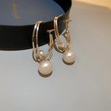 Pendientes fascinantes con perlas