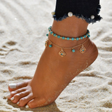 Pulsera de pie de turquesa