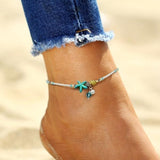 Pulsera con estrellas y concha con piedras naturales