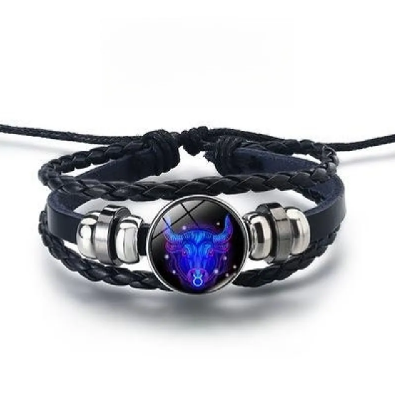 Pulsera brillante con 12 signos del zodiaco